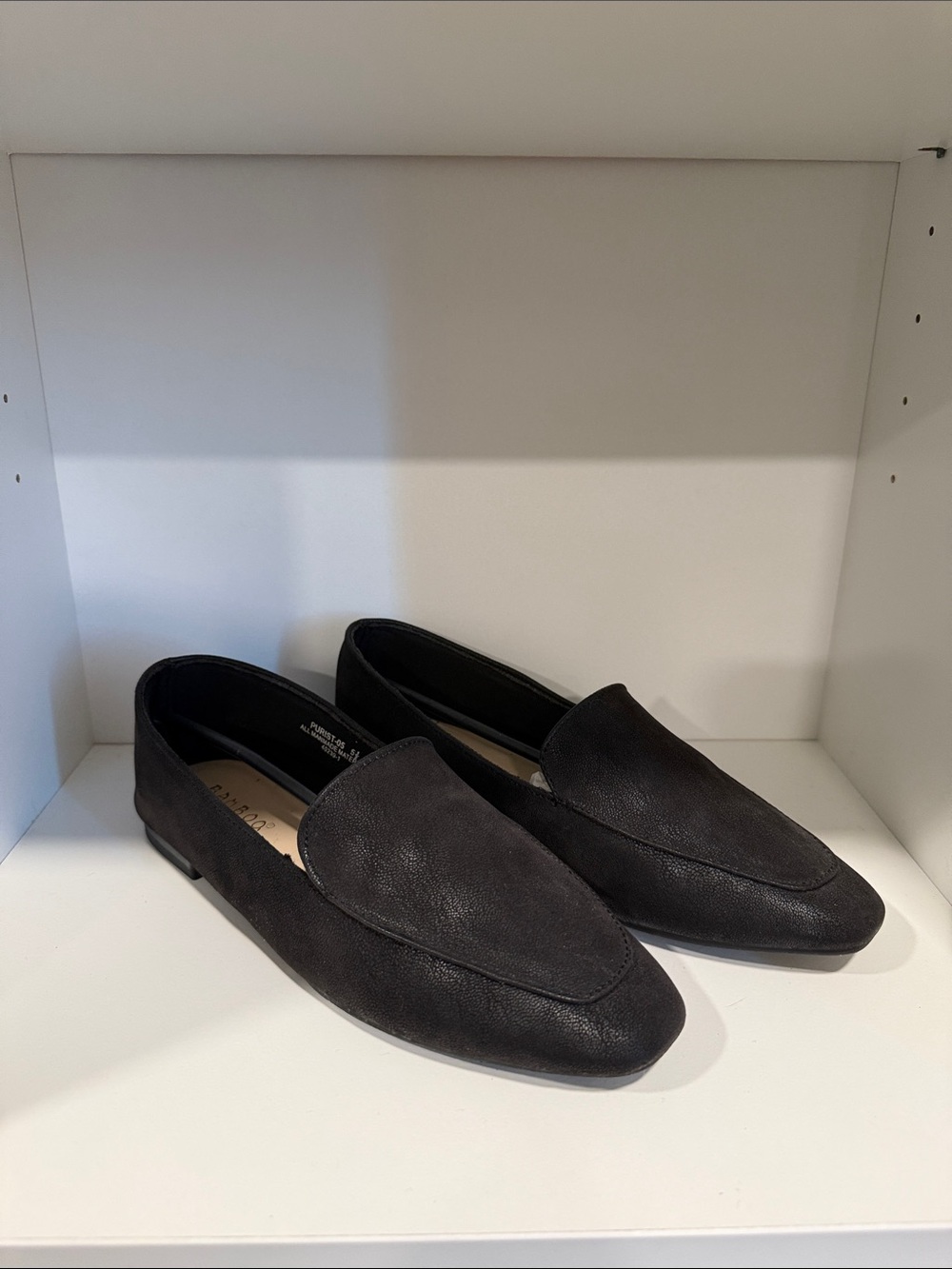 BAMBOO Black Women's Slip-On Loafers